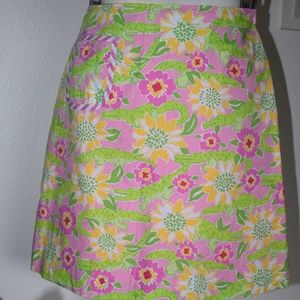 Lilly Pulitzer Croc Monsieur Cotton Skirt